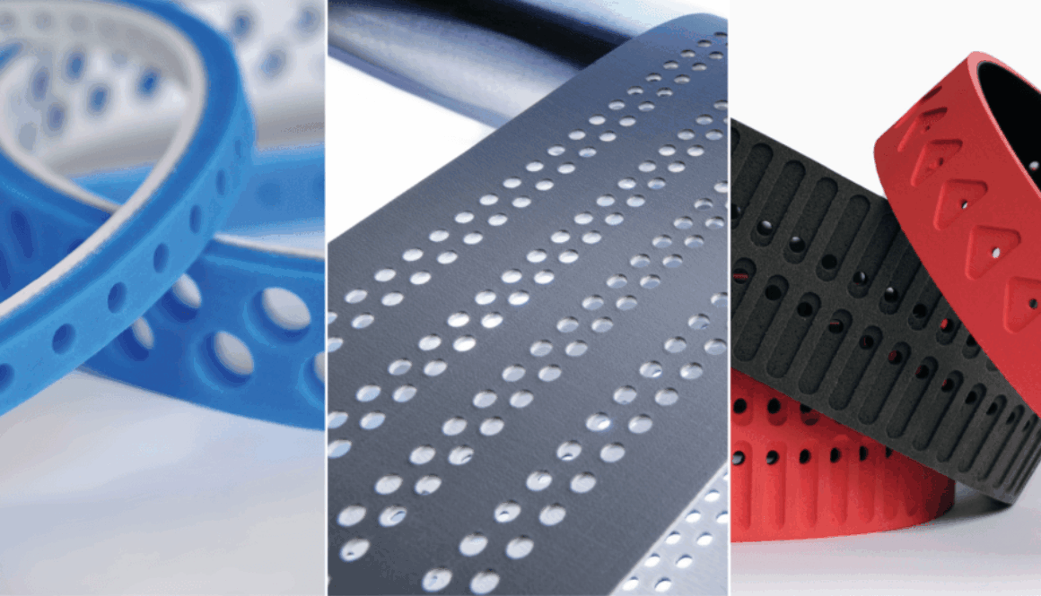 Three pictures of postal belts by Esband