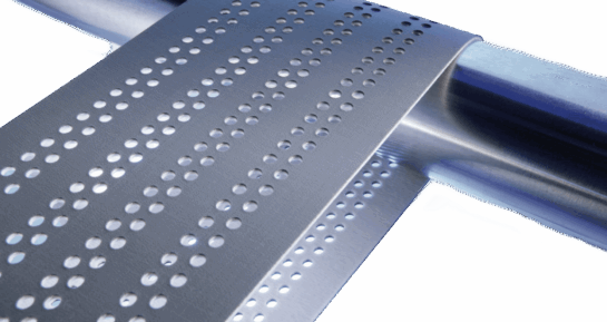 Esband endless belt in grey with holes